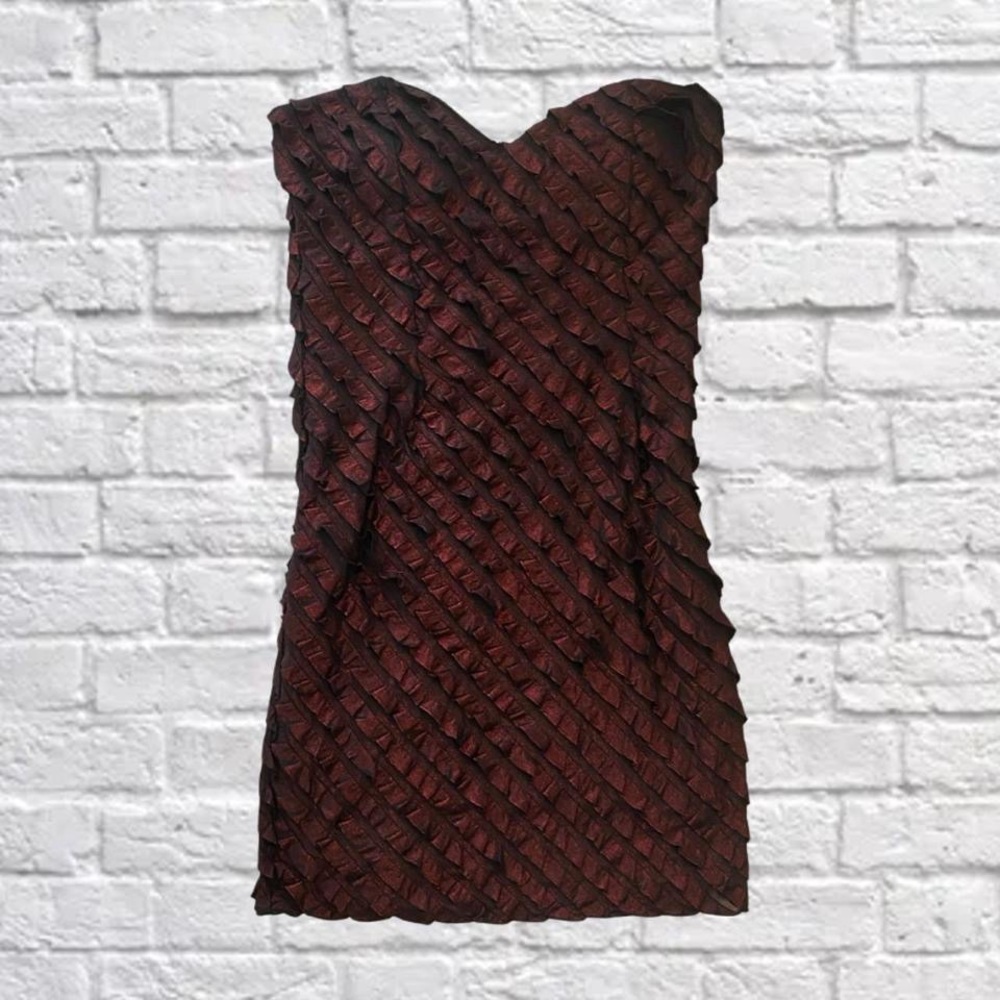 Vintage 90's Vampy Goth Strapless Mini Dress